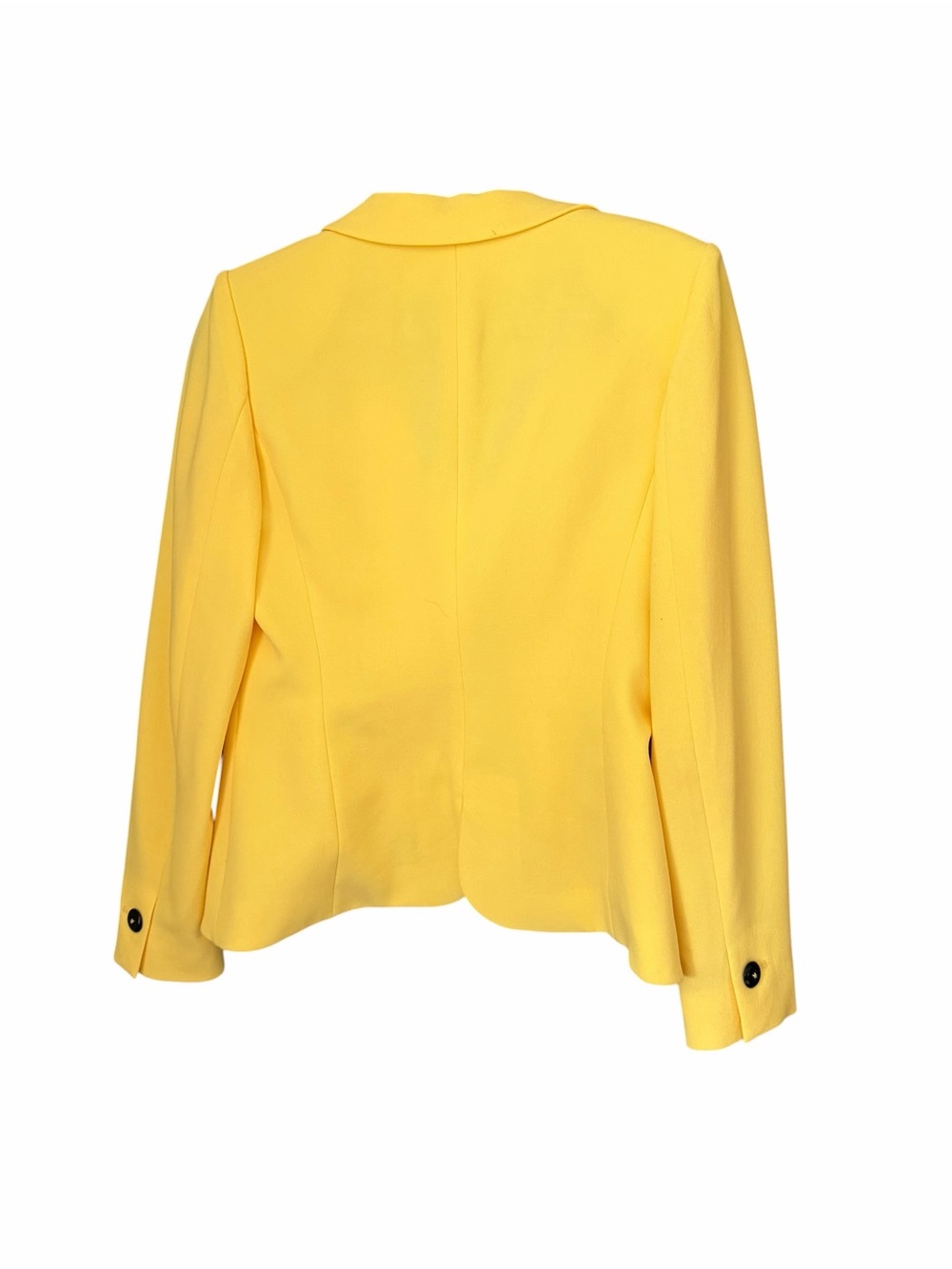Calvin Klein Blazer Jacket Yellow Lined 3 Buttons - Picture 4 of 8